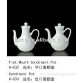 Flat Mouth Condiment Pot